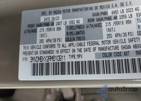 2024 Mazda Cx-30 2.5 Carbon Turbo from USA, damaged, VIN 3MVDMBXY2RM610911